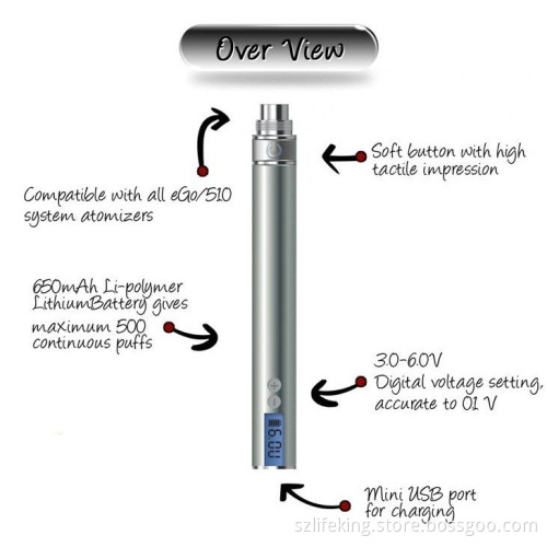 High Quality EGO VV, New Arrival EGO VV, Variable Voltage EGO-V